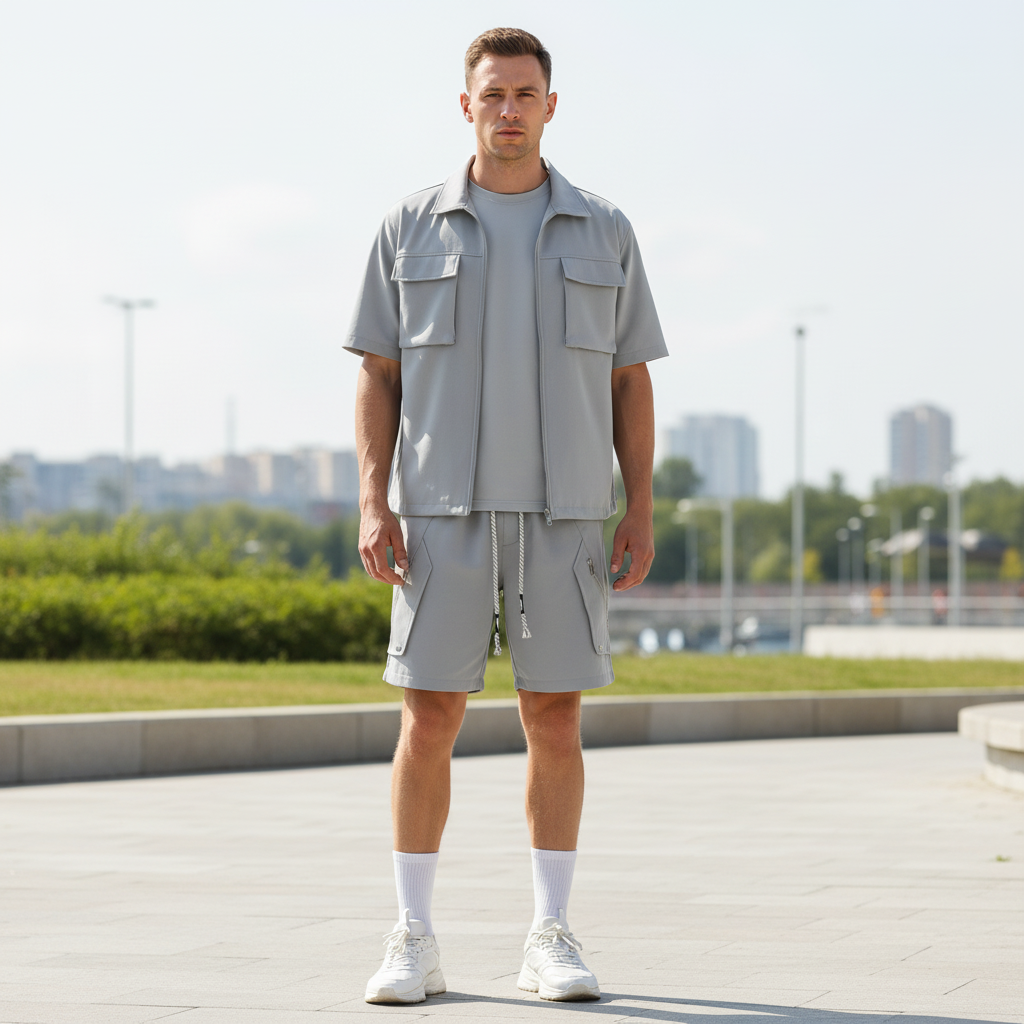 Utility Cargo Shorts with Zip Pockets | Men's Shorts