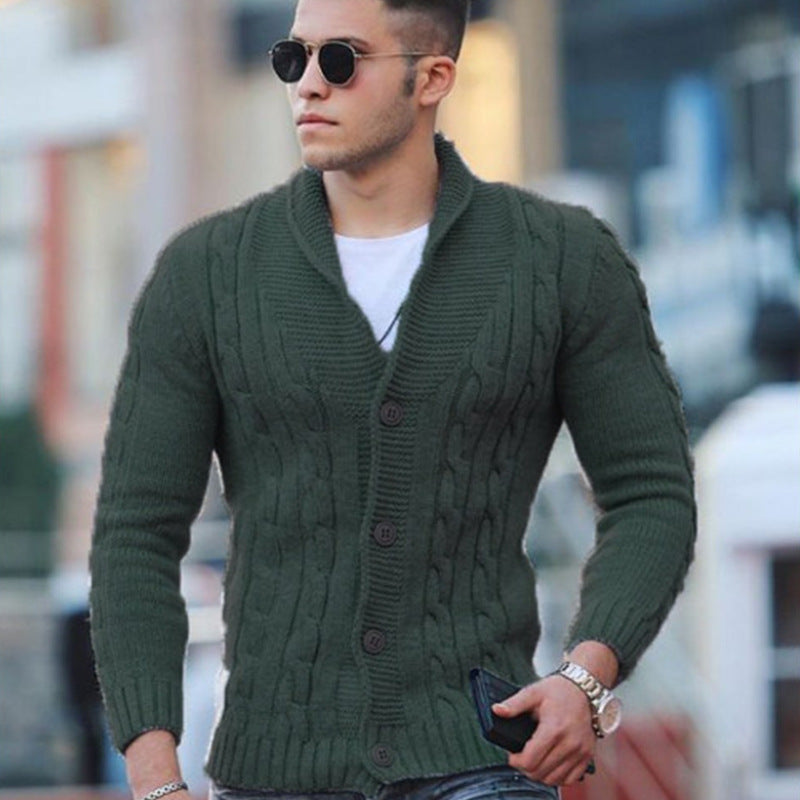 Elevated enduring fluid cardigan - Green