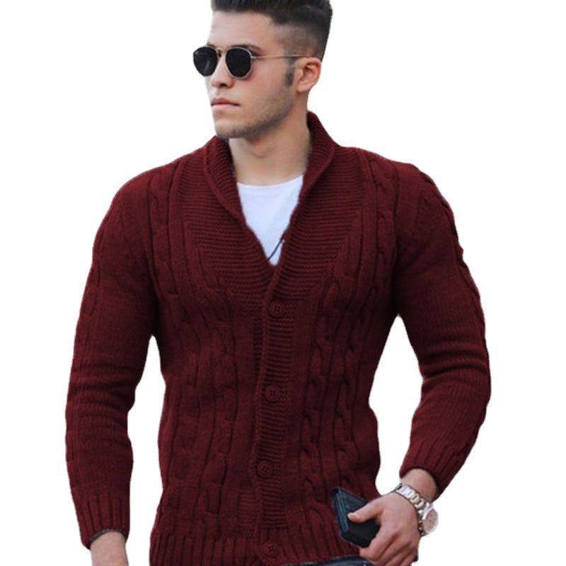 Elevated enduring fluid cardigan - Burgundy