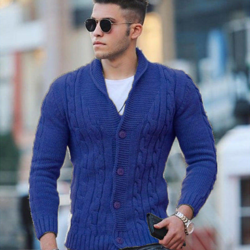 Elevated enduring fluid cardigan - Blue