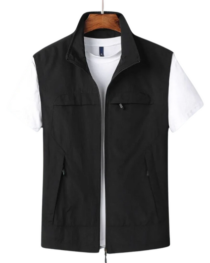 Longline curated editorial cardigan - Black