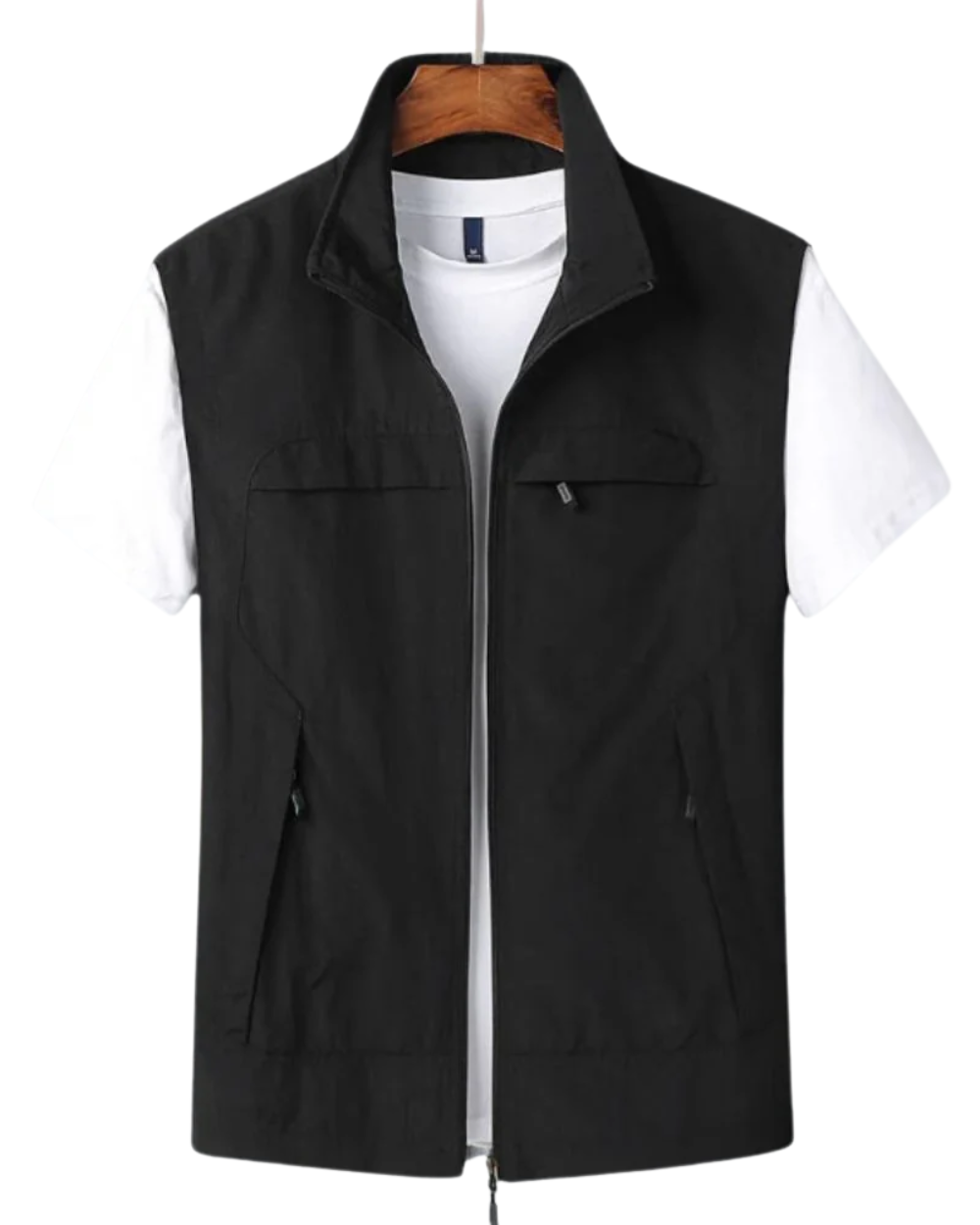 Longline curated editorial cardigan - Black