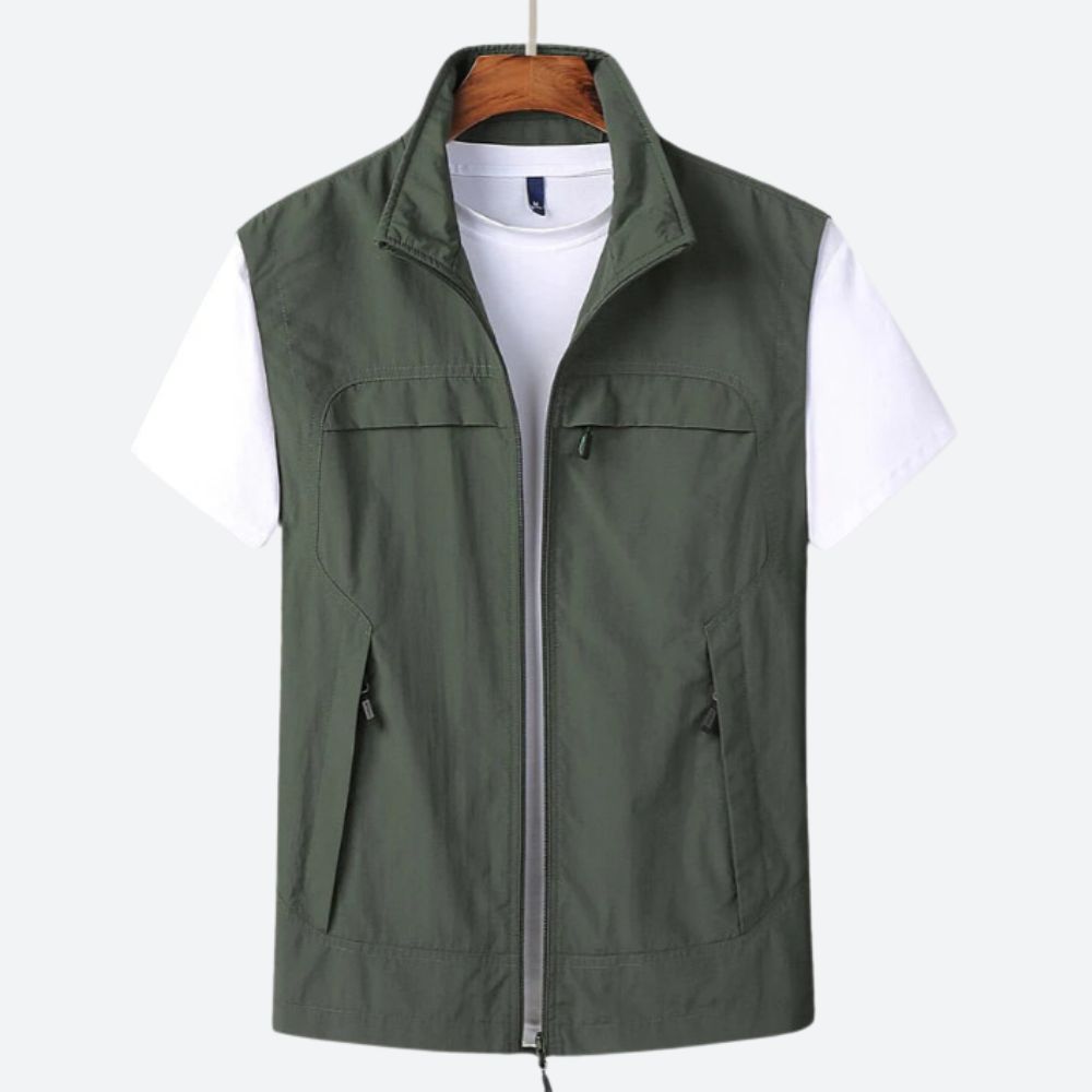 Longline curated editorial cardigan - Army Green